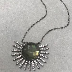 Genuine Labradorite Apache Sun Necklace, NWT